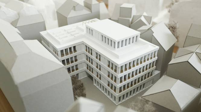 Ein Gebäudemodell in der Architektur