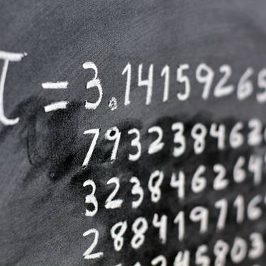 The,Number,Pi,Written,With,Chalk,On,The,Blackboard,,With The,Number,Pi,Written,With,Chalk,On,The,Blackboard,,With