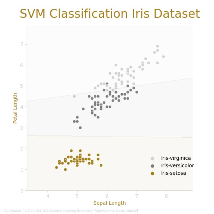 Machine Learning Klassifikation Klassifikation von Blumen mithilfe einer Support Vector Machine (SVM)